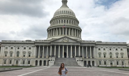 Chloe Amarilla at the U.S. Capitol