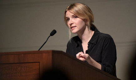 Tara Westover speaking at the Marian Miner Cook Athenaeum