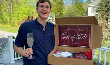 Max Kirsch '20 with Mark The Moment gift box