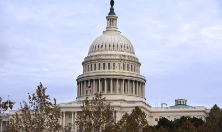 View of the United States Capitol Building in DC