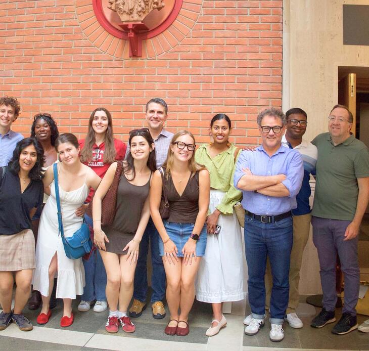 Students from Salvatori Center on street in London