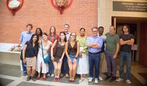 Students from Salvatori Center on street in London