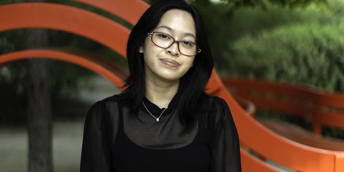 Desiree Galamgam ’26 on campus